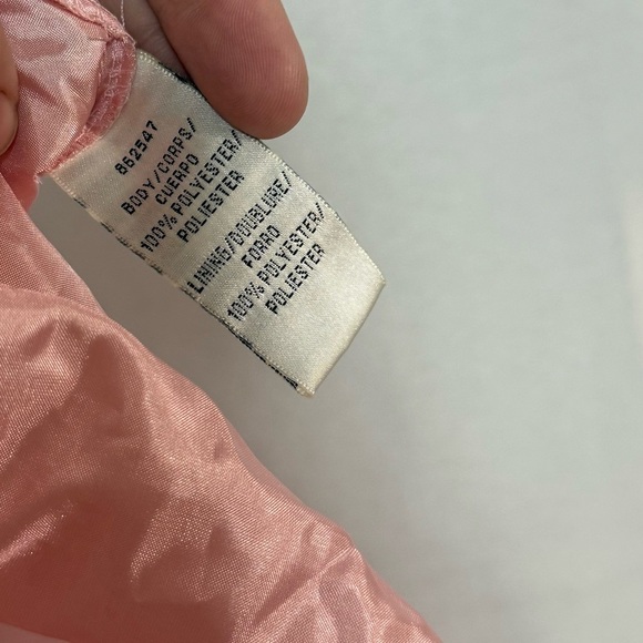 JS Collections Pink Chiffon Rosette Dress 14 Flutter Cocktail Party Wedding - Picture 13 of 13